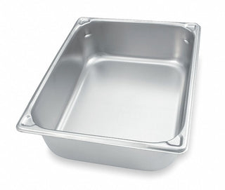 4" Deep Super Pan V™ Stainless Steel Full-Size Steam Table Pan by Vollrath – 8.3 Quarts, Stainless Steel, Silver, Model 30042