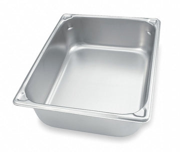 4" Deep Super Pan V™ Stainless Steel Full-Size Steam Table Pan by Vollrath – 8.3 Quarts, Stainless Steel, Silver, Model 30042