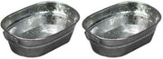 American Metalcraft 32 oz (Pack of 2) / Oval Tub / Plateado Beverage Tubs
