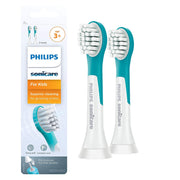 HX6032/05 Mini Brush Heads for Sonic Toothbrush by PHILIPS – 2 Count (Pack of 1), Rubber, Black, White, Model HX6032/33