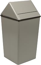 WITT Industries1411HTSL Indoor Waste Watcher Swing Tops Receptacle, Slate Finish