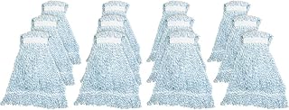 GJOMBW1BCT - Genuine Joe Blue Stripes Hygrade Rayon Mophead