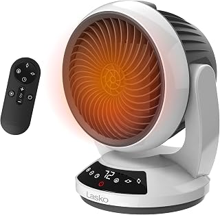 Lasko 13.5" Whirlwind Heat Oscillating Heater with Remote - White - CS12380