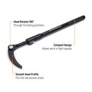33" Extendable Indexing Pry Bar by GEARWRENCH – 33", 82220, Black, Model 82220