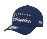 Minnesota Timberwolves 9FORTY M-Crown A-Frame Snapback Hat (US by New Era – Navy, Model 21675728