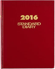 AT-A-GLANCE Standard Diary 2016, Daily Diary, 7.5 x 9.44 Inches, Red (SD37413)