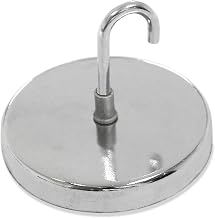 Master Magnetics Ceramic Magnetic Hook 20 Lbs. Pull Nickel, Chrome Plating, MHHH20BX, Lot of 25