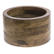 Display Riser Wooden Mango Wood - 12"Dia x 7"H by HUBERT – Wood, Brown, Model MDA-H716-13
