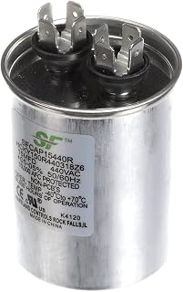 Trane Capacitor; 15Mfd 370/440V Round Run Capacitor