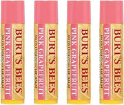 Burt's Bees Pink Grapefruit Moisturizing Lip Balm .15 Ounce 100% Natural Origin (4)