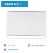 MasterVision White / 48"W x 72"H / Lacquered Steel Dry Erase Boards