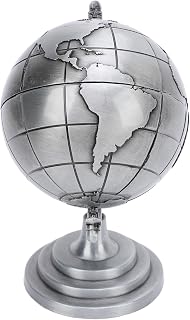 Desktop Globe Decor Earth Globe Model Decorative Alloy Globe Model for Home Office Study Premium Decorative Globe for Educational and Decorative