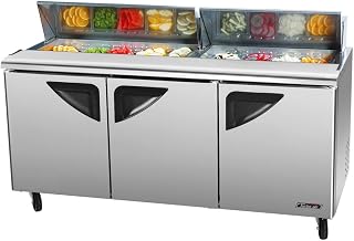 Turbo Air TST-72SD, 72 5/8" Wide Sandwich/Salad Prep Unit