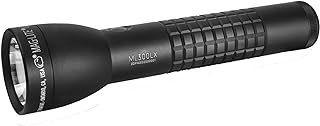 MagLite ML300LX 2-Cell D LED Flashlight, Adjustable Beam, Water-Resistant, QuickClick Modes, Extended Battery Life – Black