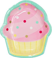 Creative Converting Bakery Sweets Shaped Plates, 8 Count