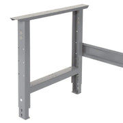 Adjustable Height Workbench C-Channel Leg by Global Industrial – 36"L x 72"W x 3"H, Steel, Gray, Model 183986