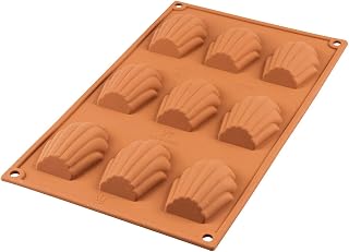 Silikomart Madeleine Cake Mould, 68mm x 45mm, Terracotta