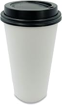 Boardwalk Hot Cup Lids, Fits 10 oz to 20 oz Cups, Polystyrene, Black, 1,000/Carton