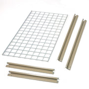 Additional Level with Wire Deck by Global Industrial – 24"L x 48"W x 1"H, Alloy Steel, Tan, Model 581094