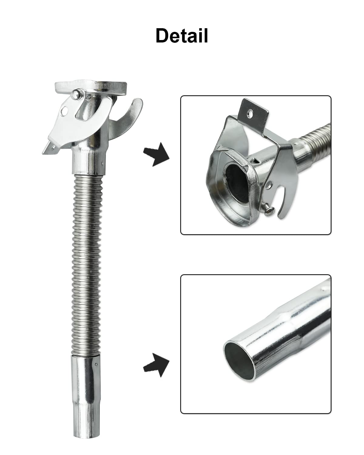 Jerry#Can Spout by YUANTUO – Stainless Steel, white, Pack of 2, Model Jerry Can Spout
