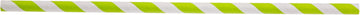Tablecraft Straws – 7.75" (8mm) – Paper, Green Striped, Unwrapped, 500 per pack