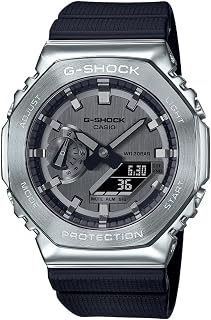 Casio Men's, Unisex-Adult, Analog-Digital GM-2100-1AER, Black/White, GM-2100-1AER
