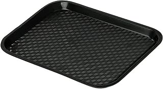 G.E.T. FT-14-BK BPA-Free Cafeteria / Fast Food Tray, 14" x 10.75", Black (Set of 12)