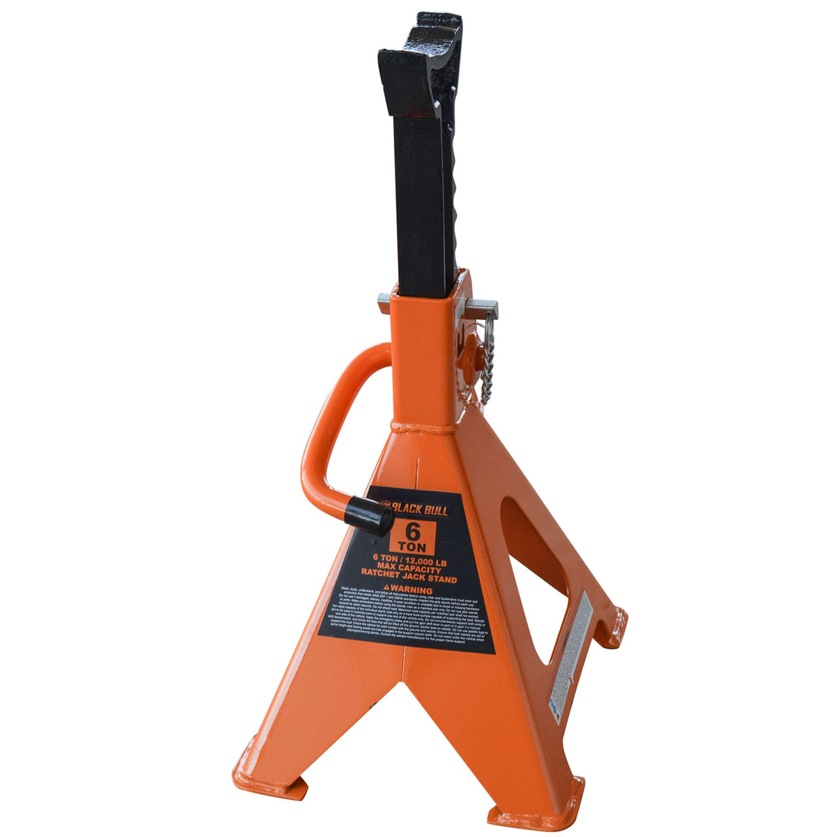 Black Bull 6 Ton / Orange & Black / 1 Jack Stands