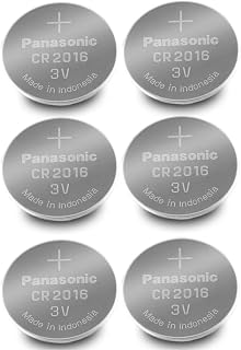 Panasonic CR2016-6 CR2016 3V Lithium Coin Battery (Pack of 6)