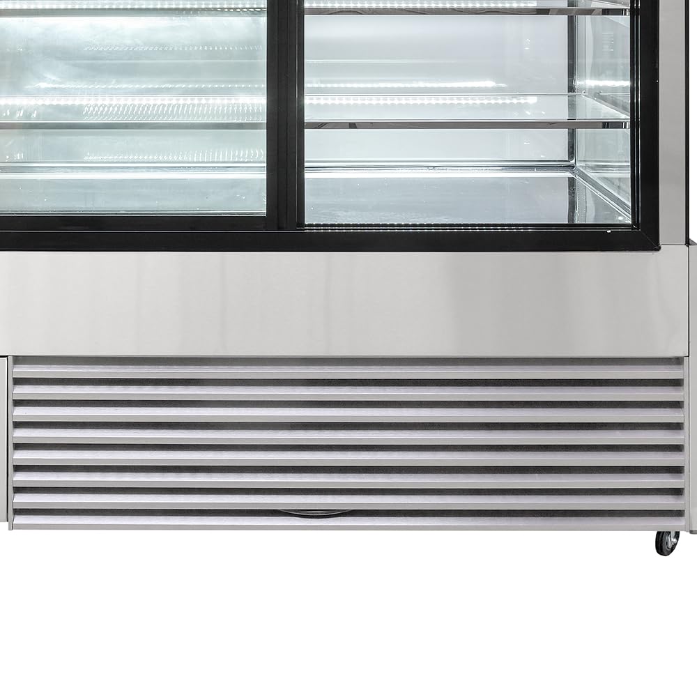 58 1/8" Full Service Bakery Case w/Straight Glass - (3) Levels by MOTAK – 63.39x33.07x51.97, In Description, Check Images, Model MCD59-2X
