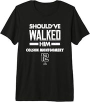 Should've Walked Him Colson Montgomery Chicago Baseball Premium Tri-blend T-Shirt