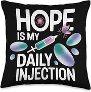 IVF in Vitro Fertilization Transfer Day Fertility Pregnancy Throw Pillow