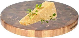 Tablecraft Acacia End Grain Display Board, 16" dia x 1.5
