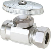 BrassCraft O3305X C1 1/2" FIP Inlet x 7/16" and 1/2" Slip Joint Outlet Multi-Turn Straight Valve