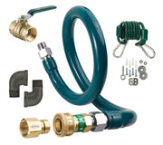 Royal Series Moveable Gas Connection Kit by Krowne – 36 inches long with a 0.5 inch diameter, Stainless Steel, Silver, Model M5036K
