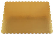Sturdy Corrugated Double Wall Cake Pad by SOUTHERN CHAMPION TRAY – 14" x 10", Paper, Gold, Pack of 50, Model 1660