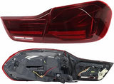 CSL LED Tail Lights Rear Lamps Compatible with BMW 4 Series F32 F36 M4 F82 2014 to 2020 Car Rear Brake Light LED Taillight Assembly(Color:Blacken)