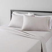 Primium 4-Piece Bed Sheets Set-800 Thread Counts Egyptian Cotton Silver King Size Sheets-Long Staple Bedding Set, Breathable Soft Sateen Weave, Fits Mattress Upto 24" Deep Pockets