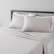 Primium 4-Piece Bed Sheets Set-800 Thread Counts Egyptian Cotton Silver King Size Sheets-Long Staple Bedding Set, Breathable Soft Sateen Weave, Fits Mattress Upto 21" Deep Pockets