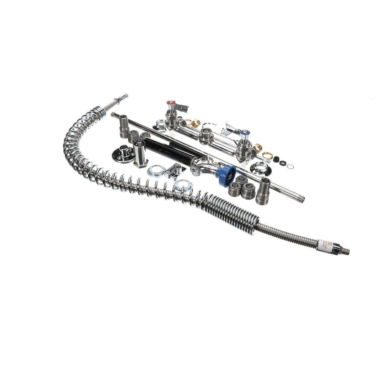 Stainless Steel 8" Pre-Rinse with EZ-Install Adapters by Fisher – 37.75"H, Stainless Steel, Model 52922