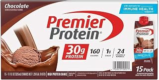 Premier Protein High Protein Shake, Chocolate, 11 Fl Oz, Pack of 15