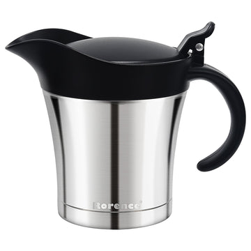 Rorence Gravy Boat Jug, 16 Ounce Insulated, Stainless Steel