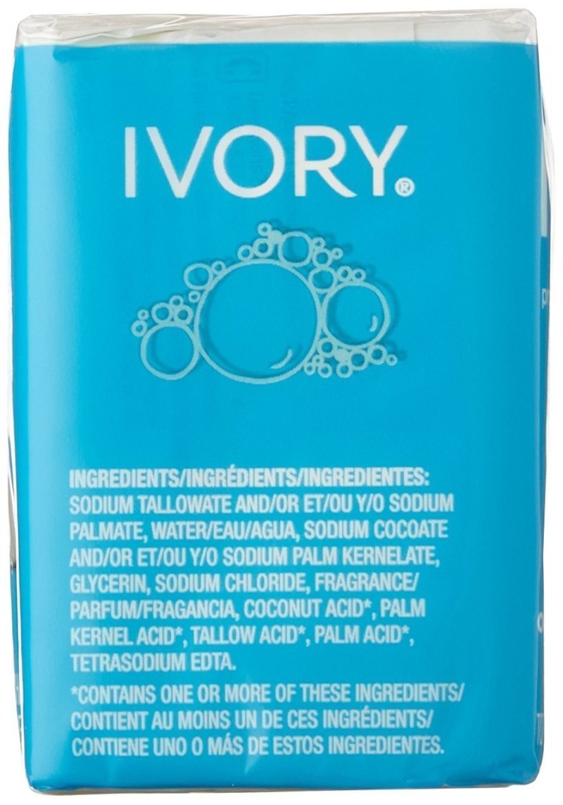 Bar Soap by Ivory – 3 Count (Pack of 12), Pack of 12, Model 12364