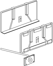 Trion Clear Plastic Pressure Sensitive Label Holder for Slatwall Hook Bag of 25-3"L x 1 1/4"H