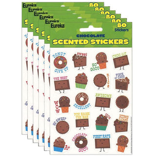 Chocolate Scented Stickers by Eureka� – Vinyl, Pack of 480, Model EU-650944-6