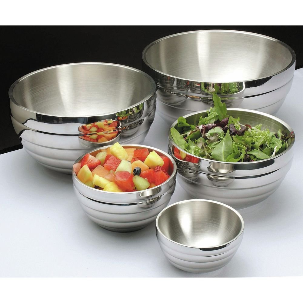 3/4 qt Round Serving Bowl by Vollrath – 0.75-Quart, 0.75 quarts, Aluminum, Silver, Model 46587