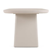 Evermore - Modern Grey Faux Cement Oval Dining Table by Limari Home – Wood, Grey, Model LIM-81787