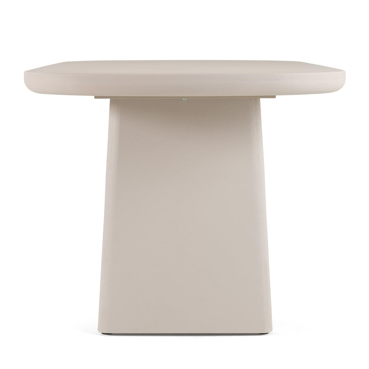 Evermore - Modern Grey Faux Cement Oval Dining Table by Limari Home – Wood, Grey, Model LIM-81787