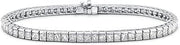 4.00 ct Ladies Princess Cut Diamond Tennis Bracelet in Channel Setting