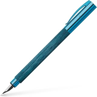 Faber-Castell Ambition Fountain Pen, Blue Wood - Medium